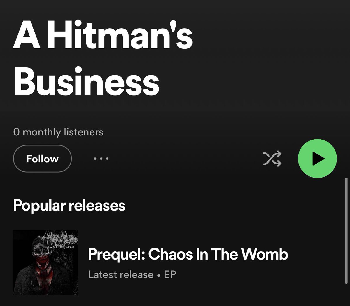 A Hitman’s Business saw my top 10 deathcore video and just uploaded their EP to streaming