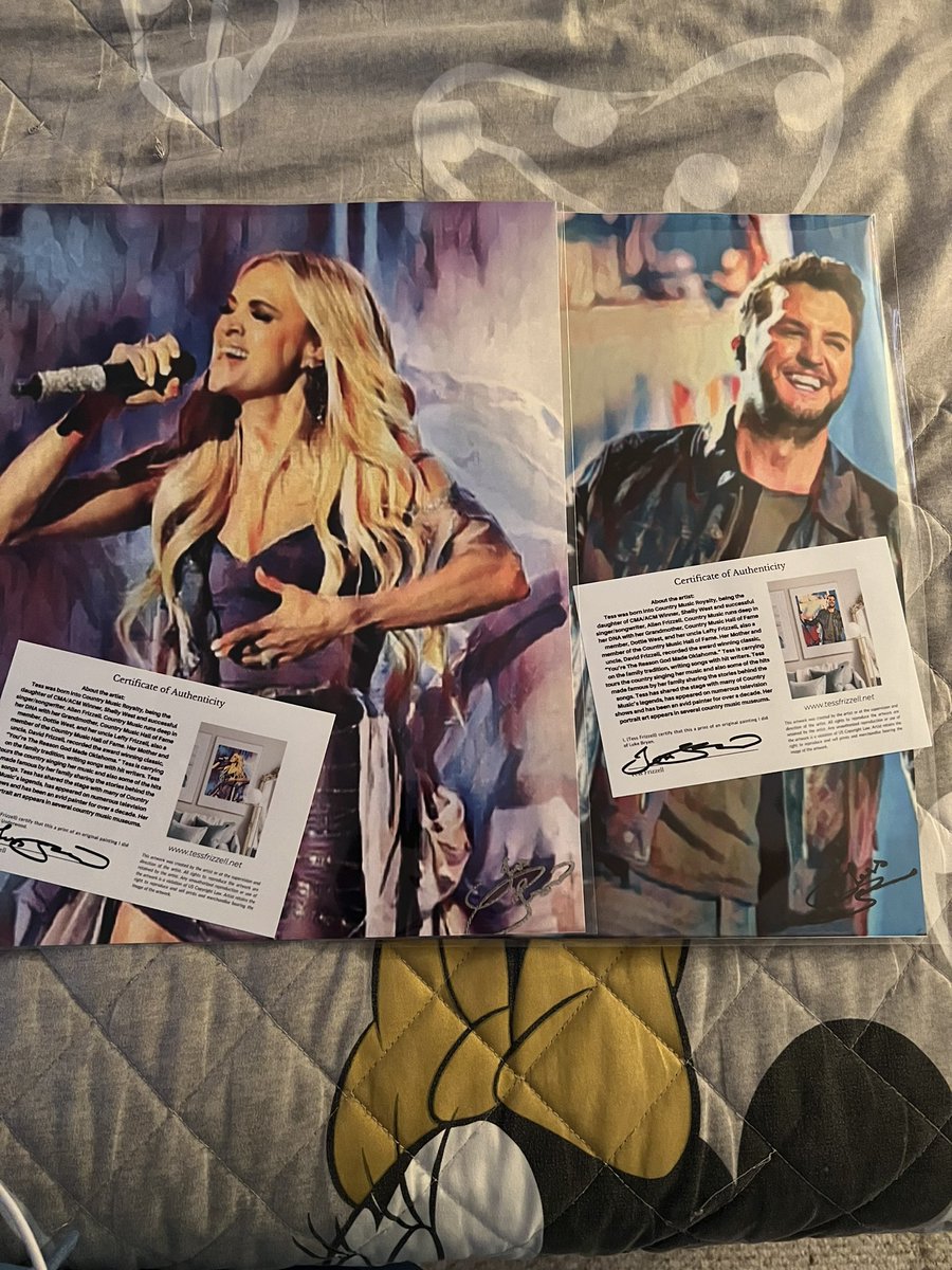 When your mom orders these for you ! @carrieunderwood @lukebryan