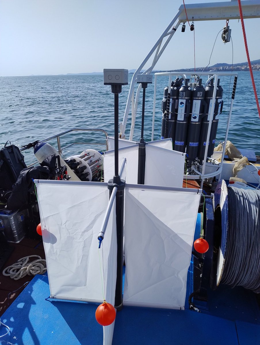 SPiccolroaz's tweet photo. Fantastic week aboard Vega Uno in the #GulfOfNaples with colleagues from @SznDohrn and @HereonHelmholtz 
Physical, biological and chemical measurements to better understand coastal submesoscale processes in this wonderful sea! 🌊🐟🛥️ https://t.co/j7wos2nRBp