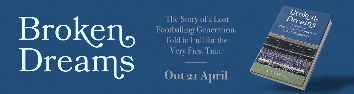 Discover the untold stories of Everton’s golden era and the impact of WWII on football in 'Broken Dreams: Everton, The War and Goodison’s Lost Generation'. A journey through triumph and heartbreak 📚⚽ #EvertonFC #FootballHistory #Toffeeopolis loom.ly/q3OalFI
