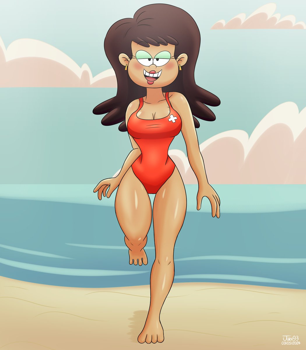 A new commission of TLH bikini girls, now it's Nurse Patti's turn, wearing a lifeguard suit to match. I hope you like it.

#commission #commissionart #TheLoudHouse #loudhouse #nursepatti #beach #myart #myartwork #julex93drawings #julex93
