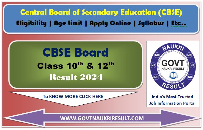CBSE Exam Time Table 2024 Class 10th and 12th Exam Result Date

To Check Online:

govtnaukriresult.com/MainPage/cbse-…

#GNR #GovtNaukriResult #GovtNokri #GovtNaukri #NaurkiResult #cbse #cbseboard #cbseboardresult