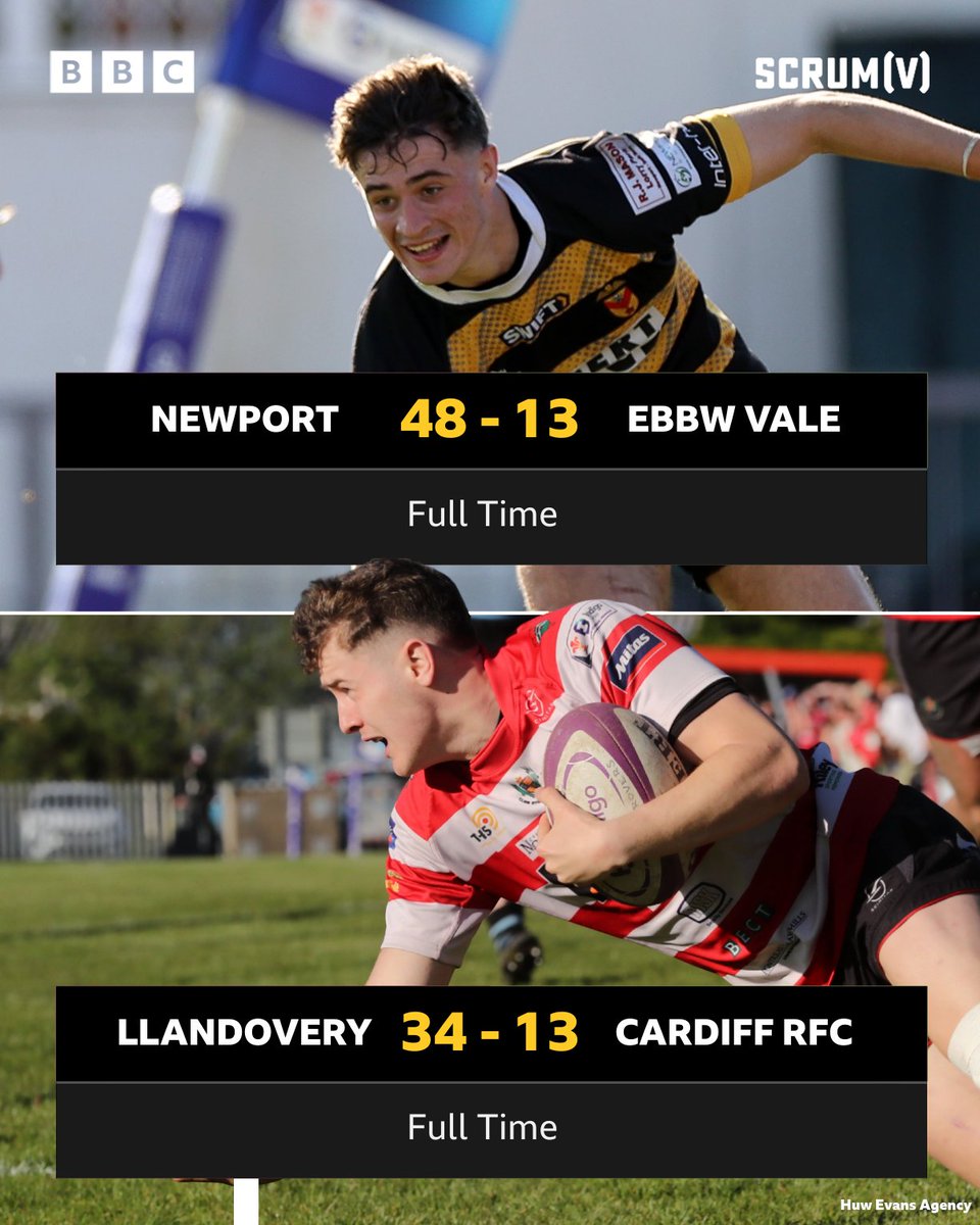 Newport and Llandovery will meet in the Indigo Group Welsh Premiership play-off final 🏉 #BBCRugby