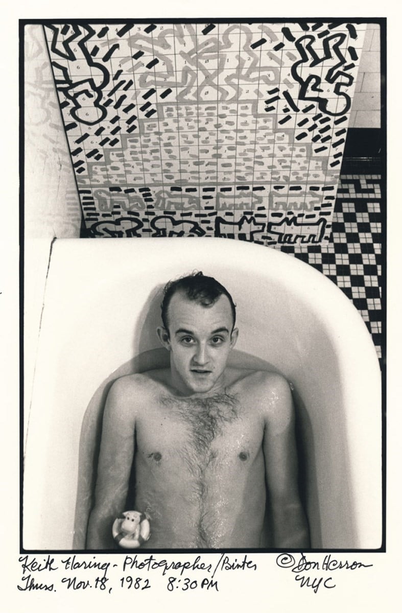 Legendary, visionary gay graffiti and pop artist Keith Haring was BOTD in 1958 and was claimed by Mrs. AIDS in 1990 at the tender age of 31. Pictured left with his lover Juan Dubose