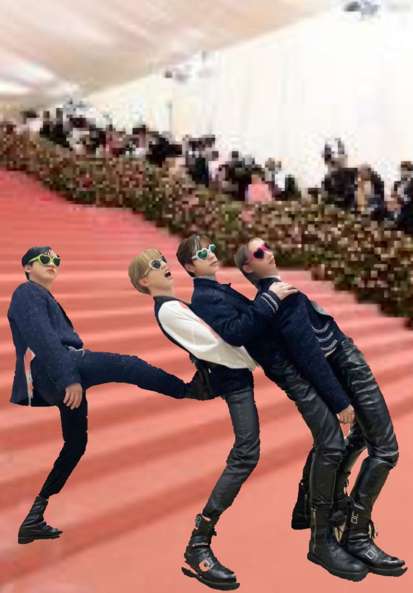 Stray Kids pulling up to the Met Gala