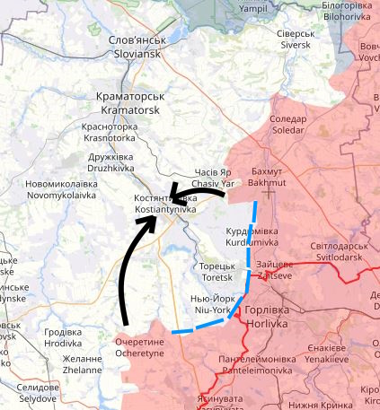 Rus ordusu doğu cephesinde Ukrayna'nın yıllardır tahkim ettiği hatların arkasına sarkarak 600 km2lik bölgeyi kuşatmaya hazırlanıyor Ukrayna doğu cephesi komple çöküşün eşiğinde
