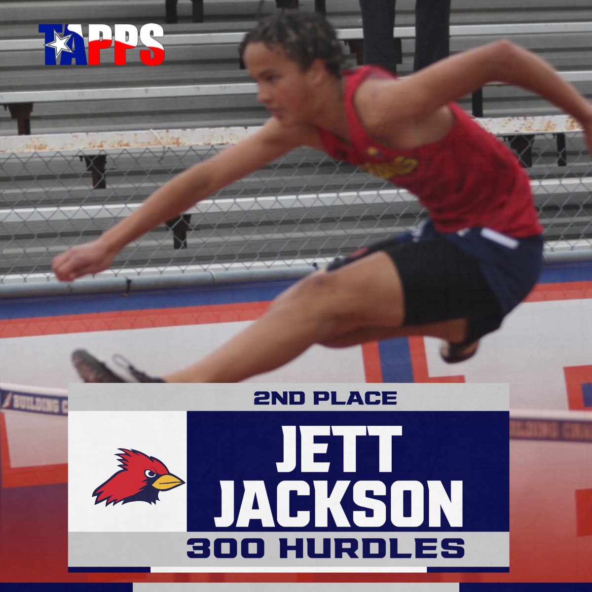 Jett Jackson with another top finish! He grabs the 2nd place spot in the 300M hurdles!! @JPIIHS_Track