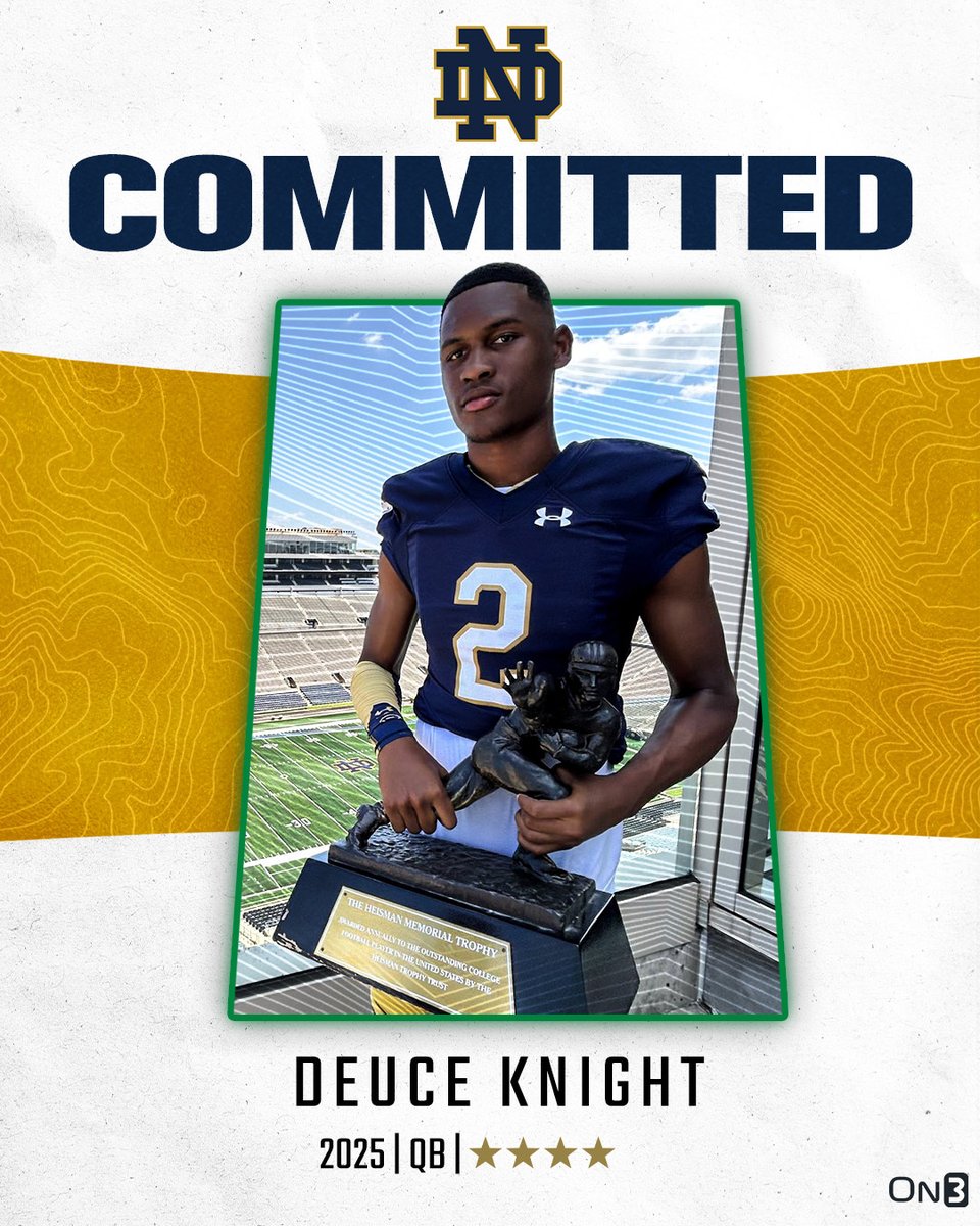 𝐌𝐞𝐞𝐭 𝐭𝐡𝐞 𝐍𝐨𝐭𝐫𝐞 𝐃𝐚𝐦𝐞 𝐜𝐨𝐦𝐦𝐢𝐭𝐬 Stats, bios, accolades, etc. on every Fighting Irish pledge in the 2025 class 👀🍀⤵️ on3.com/teams/notre-da…