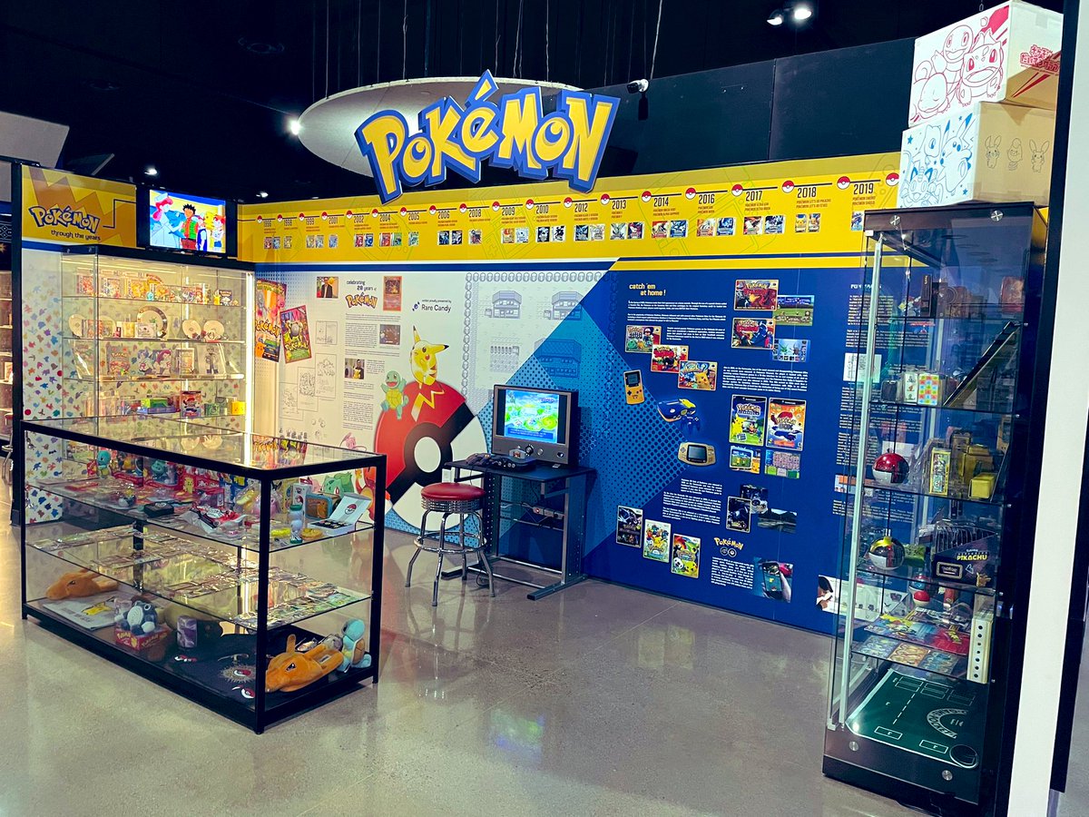 My Pokémon exhibit celebrating 28 years of Pokémon is open at the National Video Game Museum! Hope y’all enjoy!