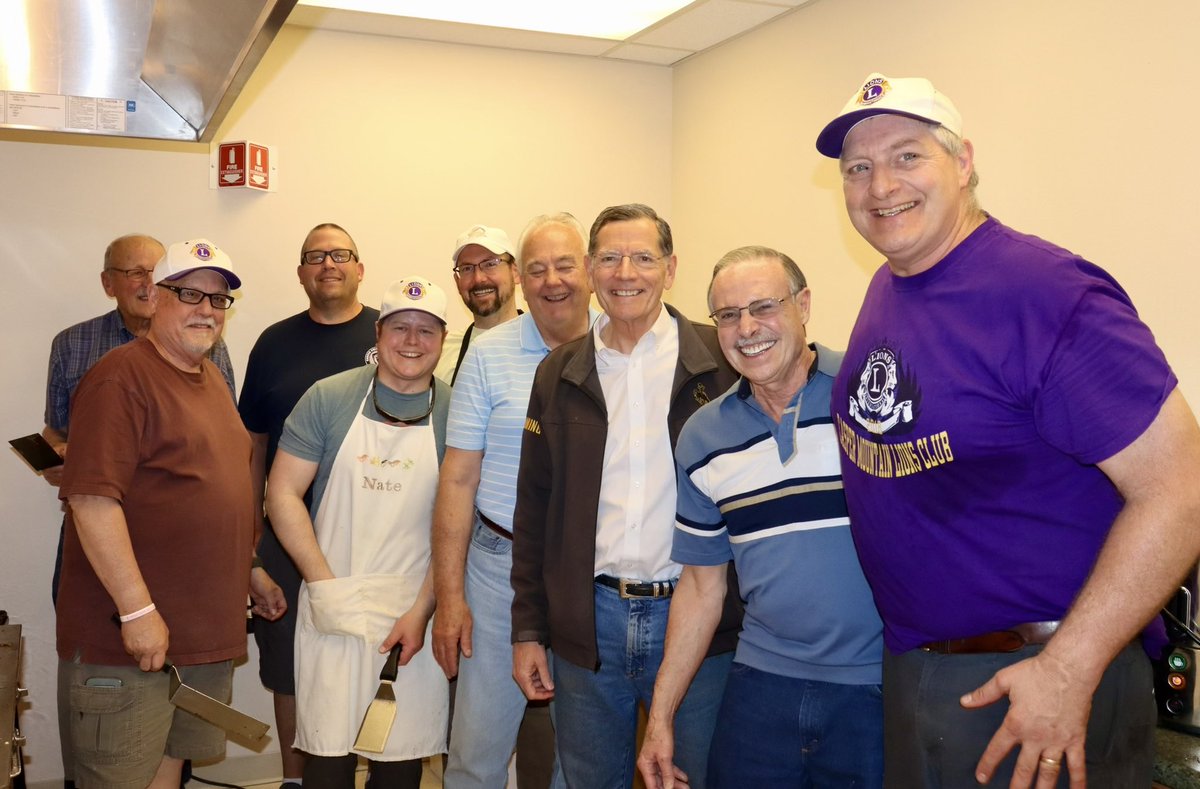 The Casper Mountain Lions Club provides resources and outdoor opportunities for members of our community. Today they held their annual pancake breakfast to raise funds for Lee McCune Braille Trail on Casper Mountain. Thanks to the Lions Club and all the volunteers for your work!