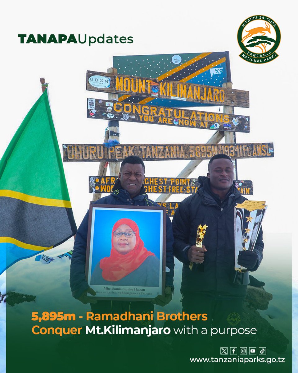 From the grand stage of America's Got Talent to the majestic summit of Mount Kilimanjaro, the Ramadhani brothers continue to raise the bar! Proudly representing Tanzania, their journey to the top proves that talent and determination know no bounds. 🏔️🇹🇿