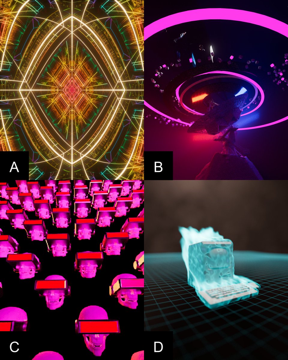 🚨 OFFICIAL DIGITAL ART DEATHMATCH ENTRIES 🚨 we are having a LIVE digital art competition at Beeple Studios and need YOU to help determine the winner!! THEME: THE METAVERSE QUALIFIER ROUND C-1 vote below to determine who moves on to the next round!!! 👇