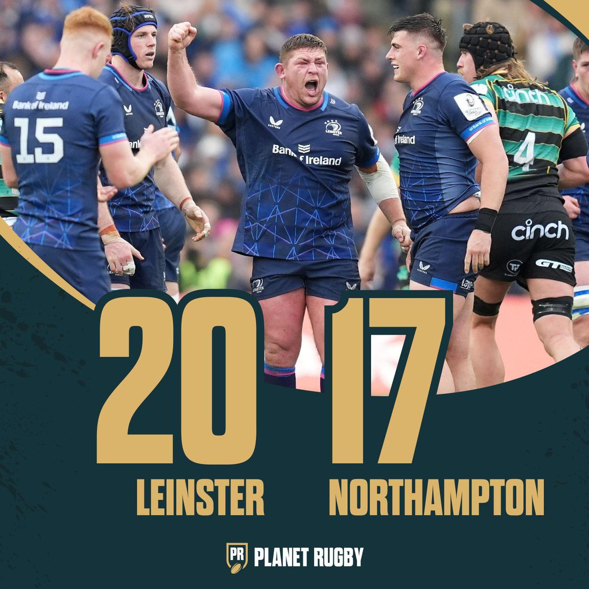 🔵 WOW! IT'S A THIRD STRAIGHT FINAL FOR LEINSTER! #LEIvNOR #InvestecChampionsCup