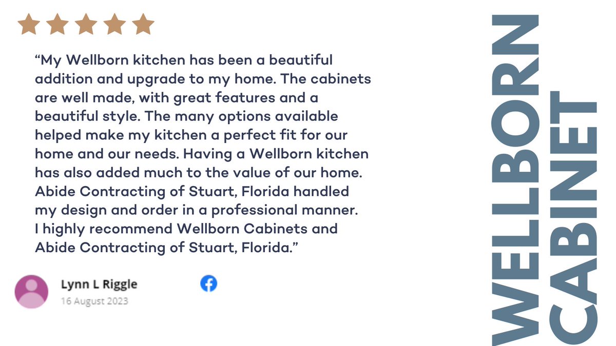 Wellborn Cabinet Review by Lynn Riggle out of Stuart, Florida! #wellborncabinet #customerreview #recommendations #alabama #florida #southerncompany