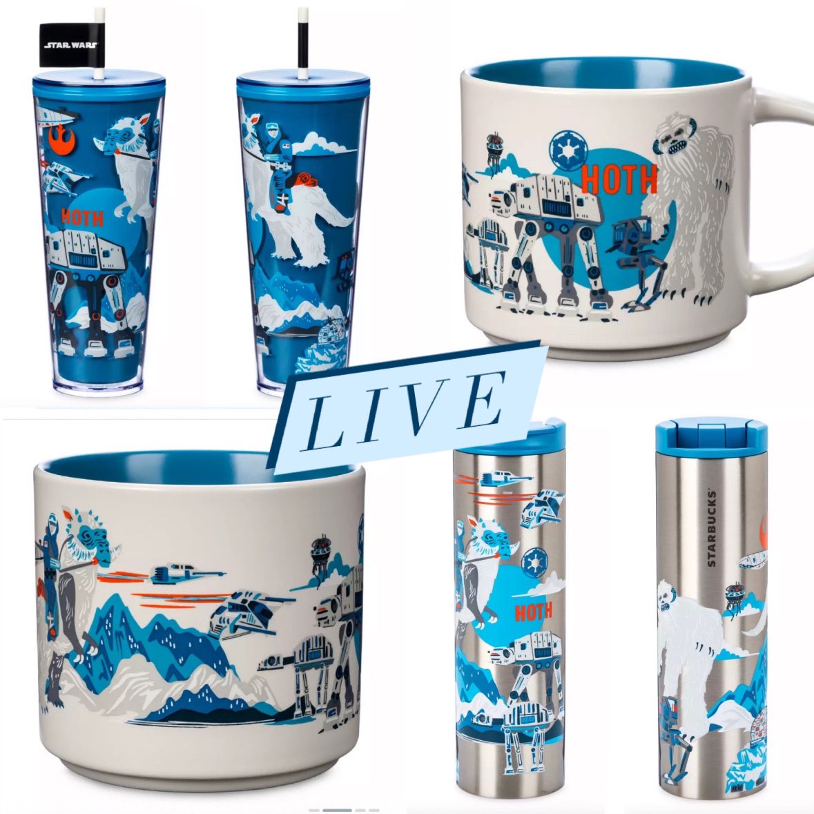 Now live! The Disney exclusive Starbucks Hoth set! Includes Mug, Tumbler and Stainless Steel cup ~
Linky ~ bit.ly/3wb4WLP
#Ad #FPN #FunkoPOPNews #Marvel #StarWars #Disney #May4thBeWithYou #MayThe4th #May4th #Starbucks