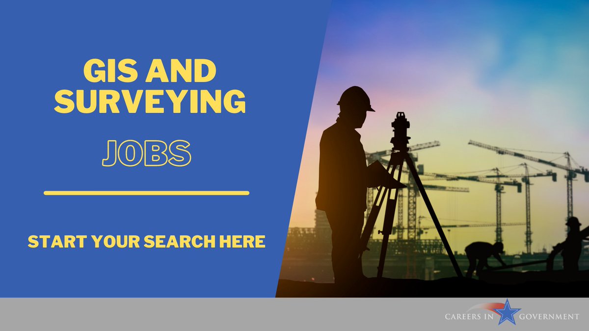 State and local governments are great places to work. Check out all the open GIS and #surveying positions across the country by clicking the link #GISjobs #surveyingjobs #jobsearch #govjobs careersingovernment.com/categories/724…