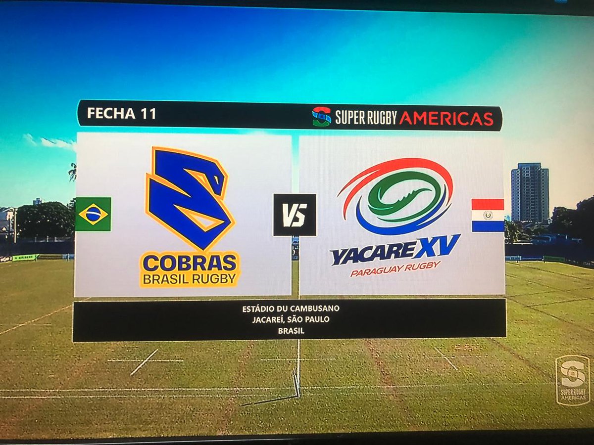 Rugby ao vivo agora na ESPN3 e STAR+
 Cobras Brasil XV (Br) x YACARE XV  (Paraguai)   
Junto com @ariaguiar 
VAMOS NESSA!
#rugbynaespn #espnnostarplus #superrugbyamericas #cobrasrugby #peñarolrugby #sudamericarugby