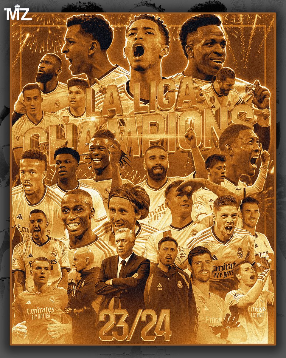 🚨𝐎𝐅𝐅𝐈𝐂𝐈𝐀𝐋: REAL MADRID ARE CHAMPIONS OF SPAIN!!!!!