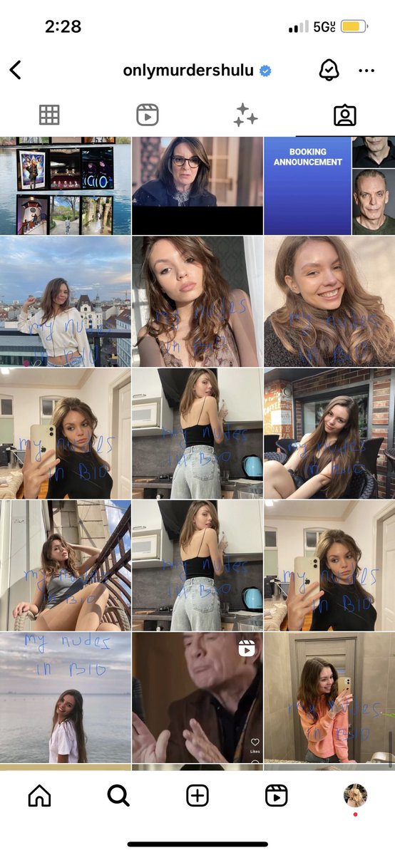 my favorite part of #onlymurders is their instagram account where 95% of their tagged photos is some girl with janky handwriting posting “nudes in bio” multiple times a day 
#omitb