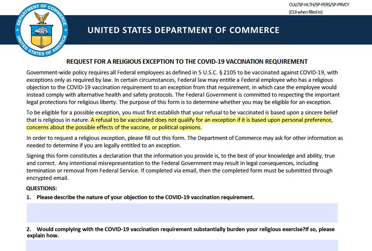 Periodic reminder that the US federal government told all persons working within the government bureaucracy they could not refuse being needle-raped, w/ an experimental drug they did not want, on the basis of 'concerns about the possible effects of the vaccine', or 'political…