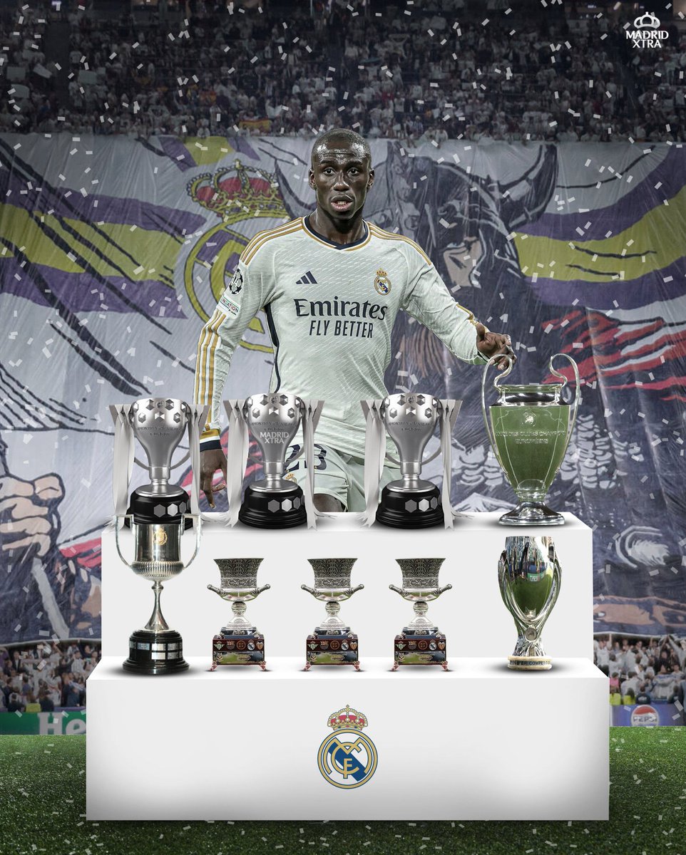 🚨 𝐎𝐅𝐅𝐈𝐂𝐈𝐀𝐋: Ferland Mendy has won his 9th trophy at Real Madrid.