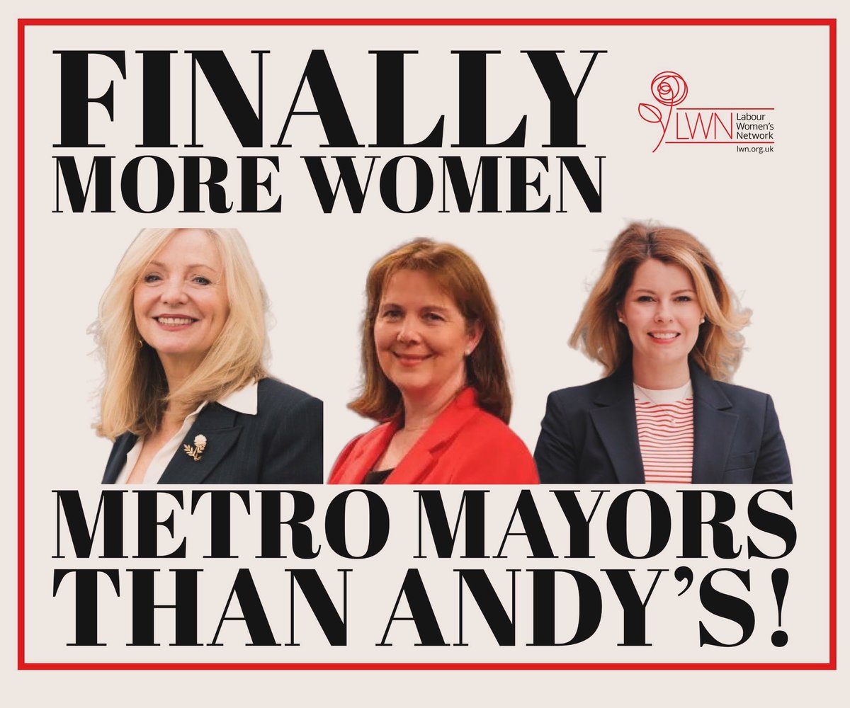 Finally... there are more women than Andy's as Metro mayors! 🙌🏼 🙌🏾🙌 Congratulations @TracyBrabin, @ClaireWard4EM and @KiMcGuinness. This is what a mayor looks like!🌹