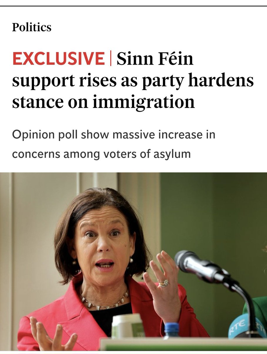 Don't be fooled by the Lyons tea of political parties 'All Talk'. If anyone believes @sinnfeinireland has a hard stance on immigration they need their head examined. They are only talking about it now because it's a hot topic in Ireland and one of the leading concerns amongst…