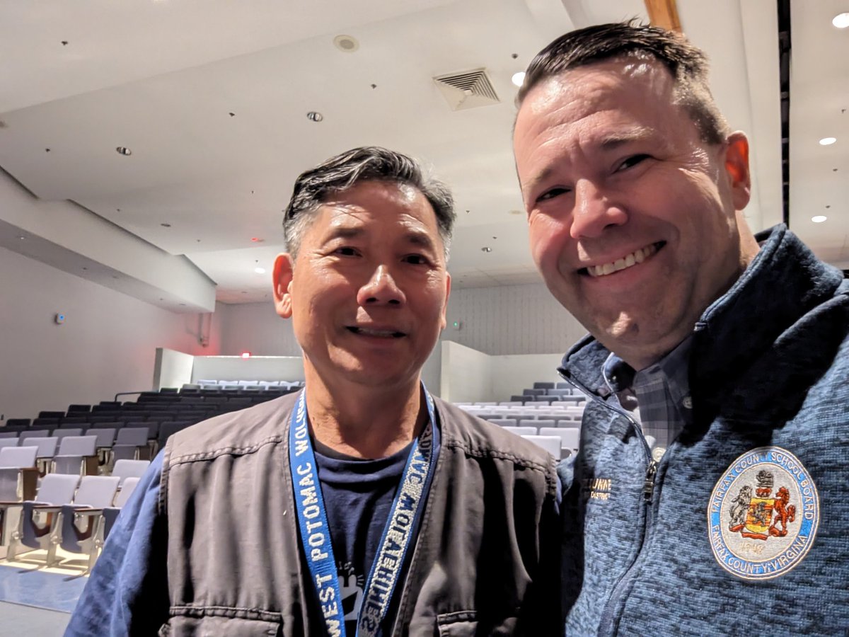 With the amazing Mr Poon at West Potomac HS, who is retiring after 15 years of service!
