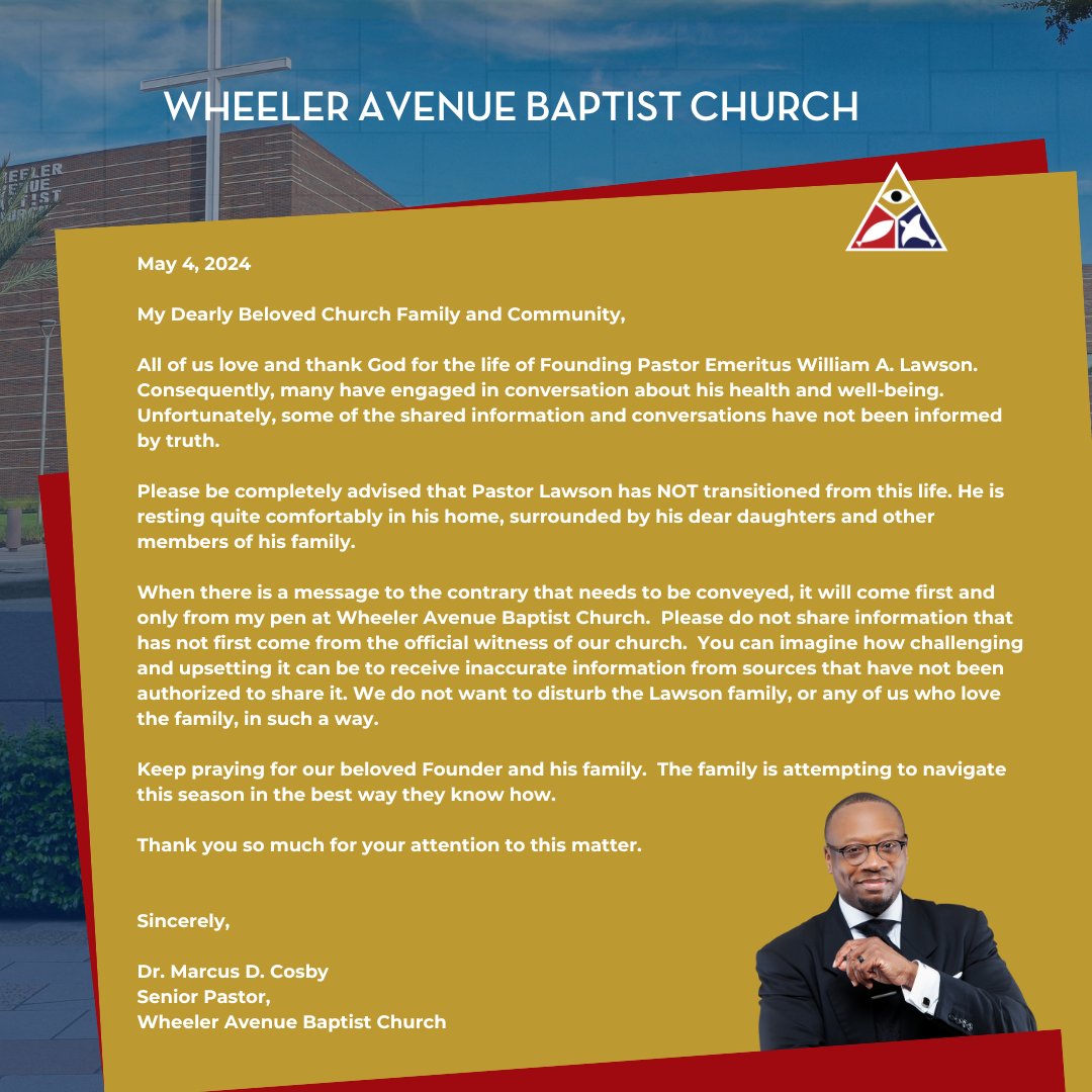 A Message from Our Pastor