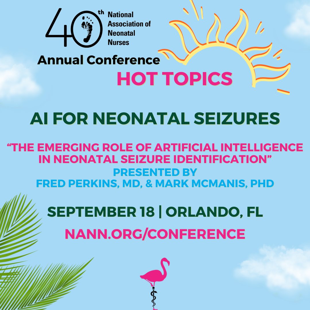 Explore cutting-edge insights into AI for Neonatal Seizures at the NANN 40th Annual Conference! Visit the Conference Page and register with Best Value pricing today: nann.org/conference #NANNinOrlando #FerNANNdo #nicu #neonatalnurses