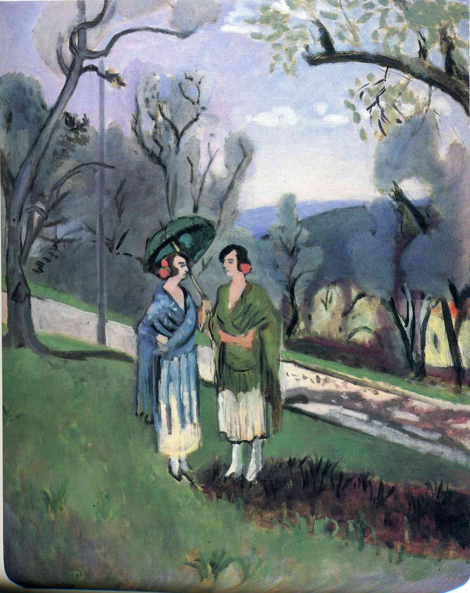 Henri Matisse Conversación bajo los olivos #pintura