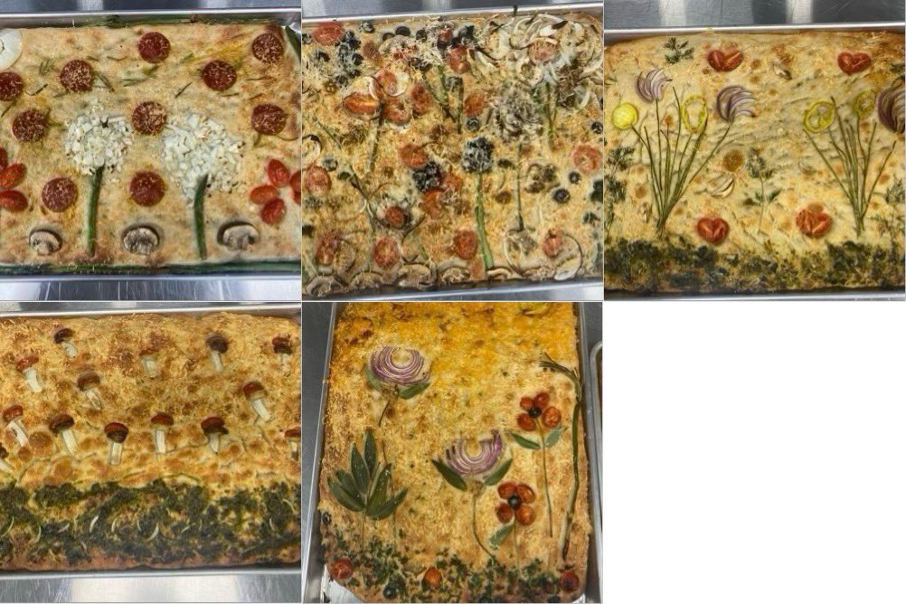 EC_Culinary's tweet image. ProStart 2 students are learning about yeast breads. This past week they made Focaccia bread! Look at their awesome designs! #madeinProStart