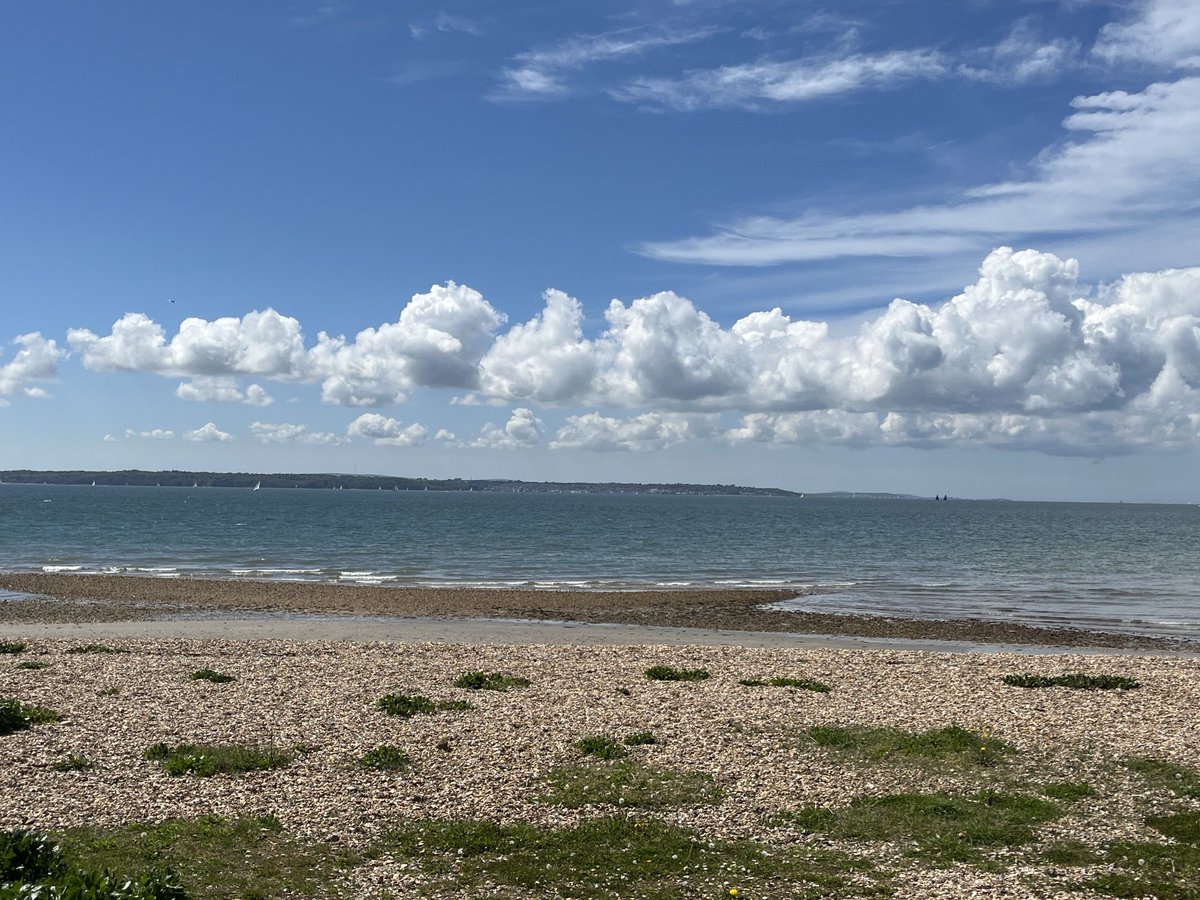 Lovely walk today with my Sister at Lee On The Solent , the Isle of Wight is in the distance.