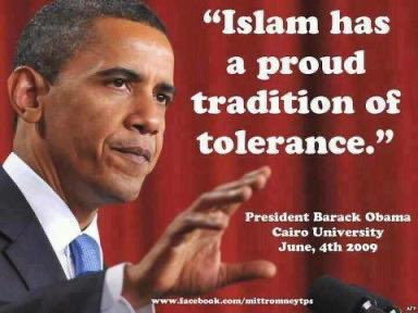 Islam is the religion of tolerance according to Obama.
~ @ksathis71234531