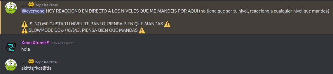 EN UN RATO REACCIONO A VUERSTROS NIVELES EN DIRECTO MANDADLOS AQUI discord.gg/GMXXMCU8Pn