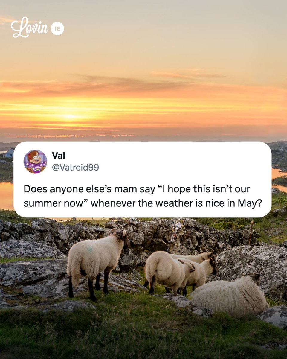 Gotta love Irish people's eternal pessimism about the weather⁠ ⁠ ✍️ @valreid99