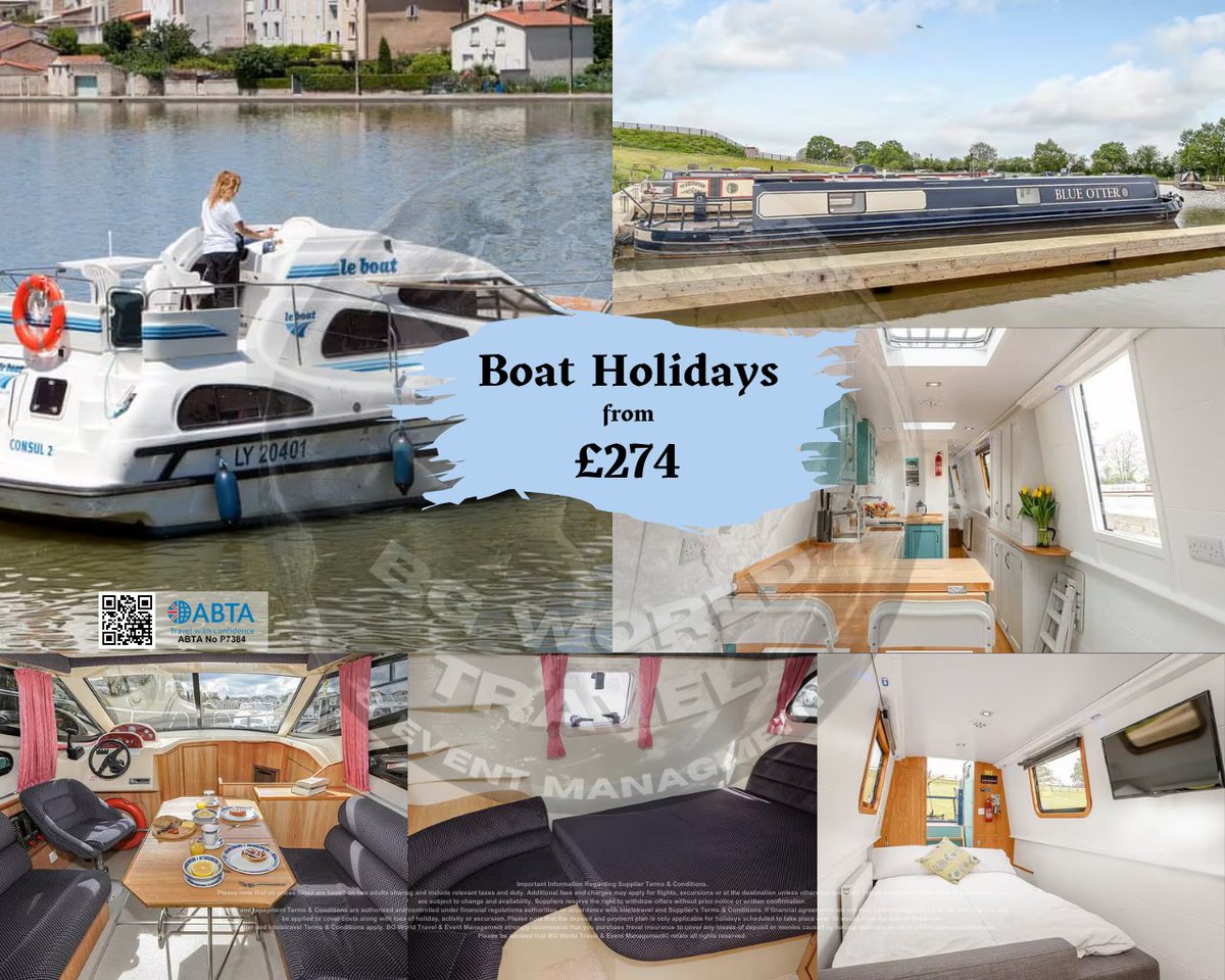 😎 🚤 Holidays with a difference 💷 from £274 🚤😎 

Contact 📞 01223 641678
🌐 facebook.com/BGWTEM2024

#BGWorldTravel #deals #instatravel #travel #tourism #TravelTuesday #canal #canalboat #loch #lochs #boatingholiday #boatingholidays #staycation #staycations #staycationuk