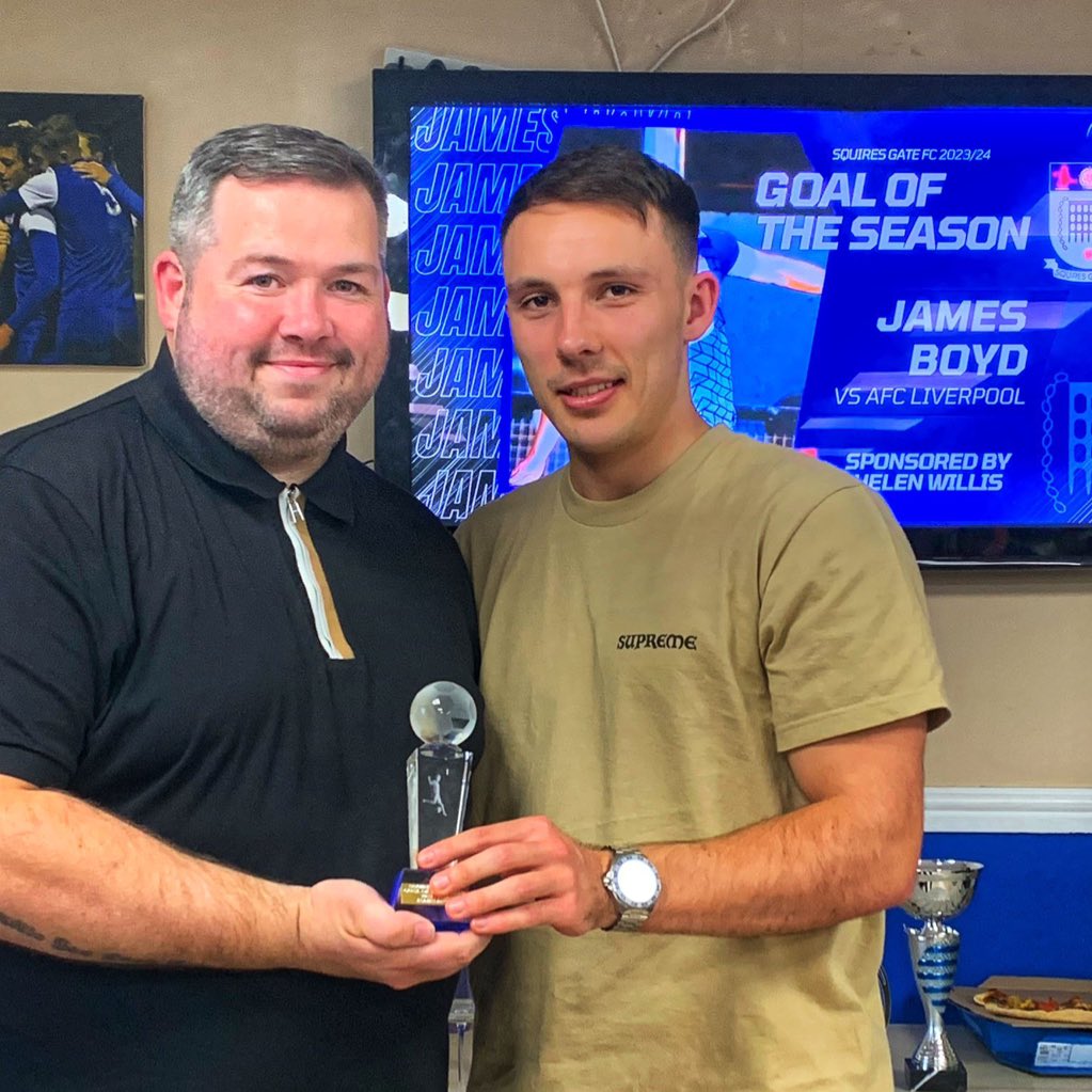 🏆 𝗚𝗼𝗮𝗹 𝗼𝗳 𝘁𝗵𝗲 𝗦𝗲𝗮𝘀𝗼𝗻 🤩 Our goal of the season award goes to James Boyd for 𝗧𝗛𝗔𝗧 unbelievable halfway line strike against @AFCLiverpool! 🔷 #WeAreGate | @JTA__Media