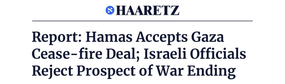 🚨 Breaking: The USA 🇺🇸, Qatar 🇶🇦, and Egypt 🇪🇬 have proposed a deal to end the Israel-Hamas war, as reported by Haaretz. Hamas has agreed, but Israel has declined. Israel has chosen to continue destroying Gaza and occupying Rafah instead of seeking peace. German and Western…