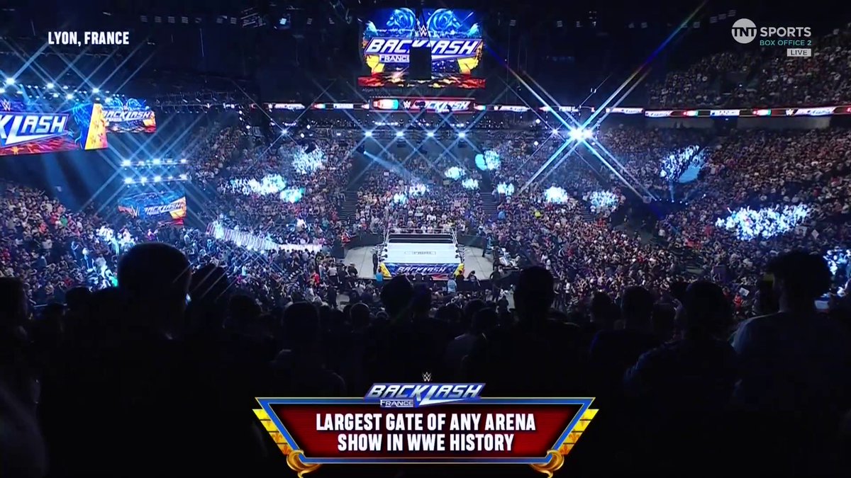 #WWEBacklash with the biggest arena gate in company history.

Wild times.