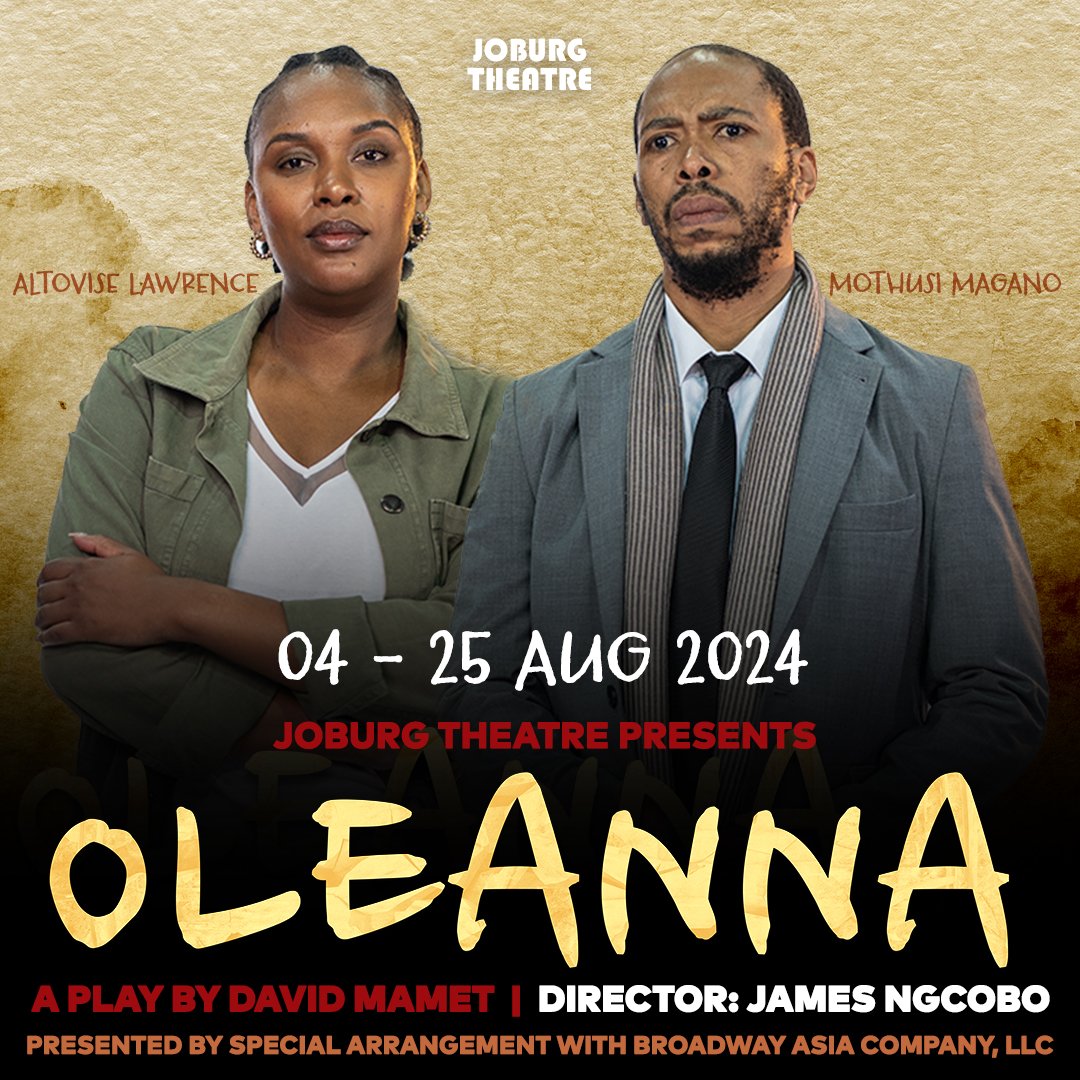 🎭📢#Oleanna a two-character play delves into the intense interactions between a male college professor, John, and his female student, Carol, as they navigate a series of discussions about her grades, which leads to drastic accusations. Tickets are now available!🎟️