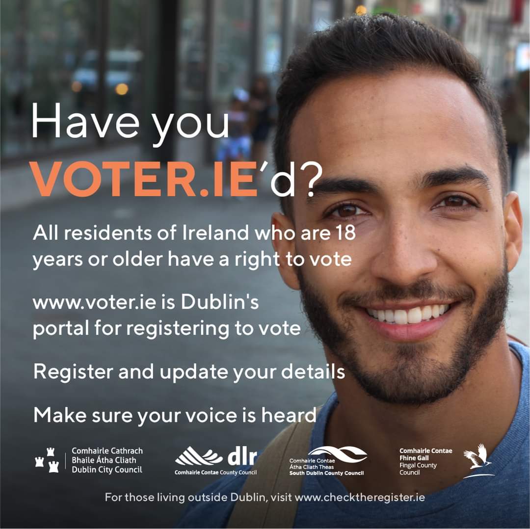 All residents of Ireland over 18 are entitled to vote in Local Elections, if you are on the Register. Make Sure Your Vote Will Count When It Matters: Register or Update Your Details now on Voter.ie Polling day is scheduled for 07/06/2024. Applications for entry to…