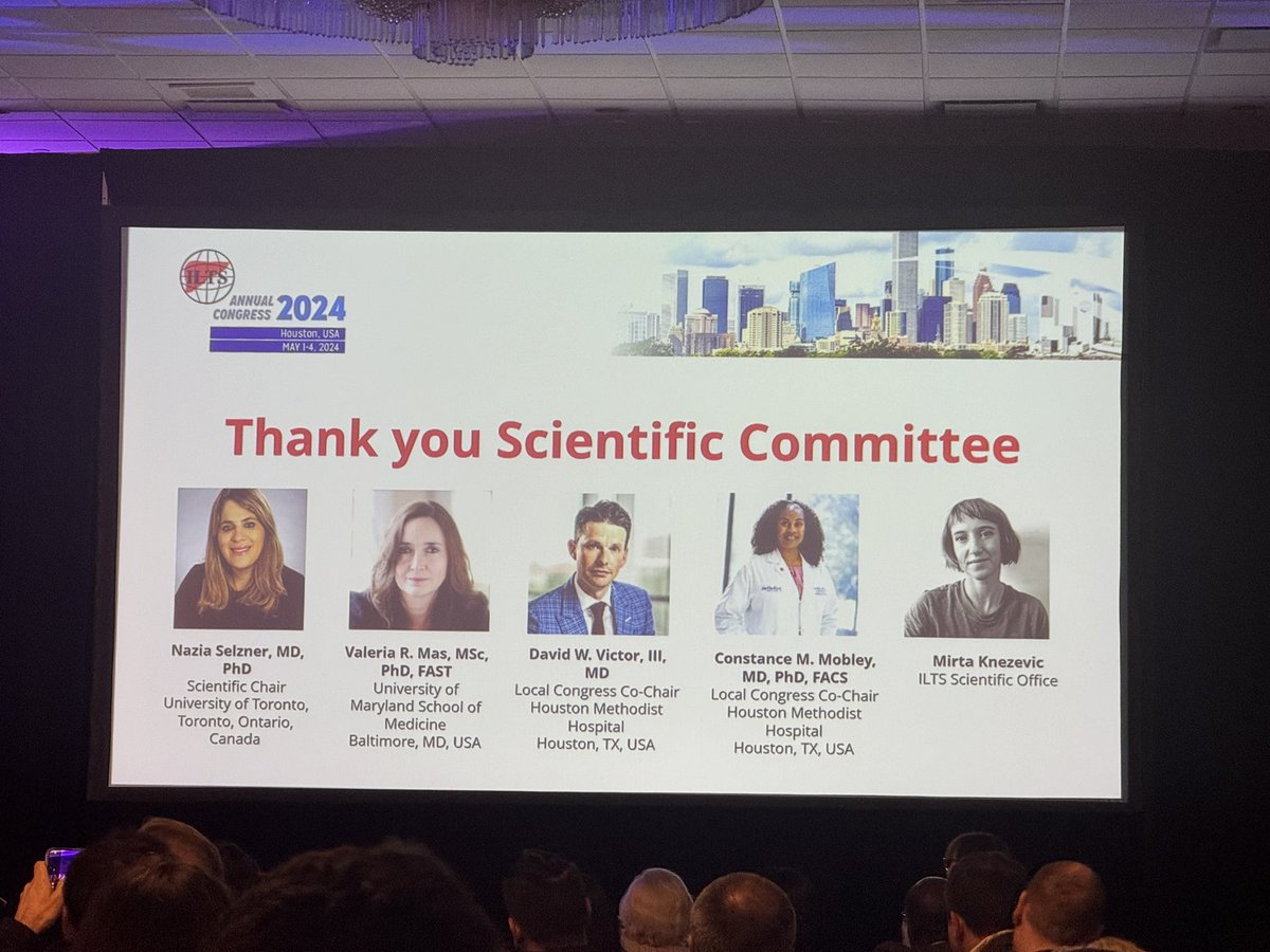 Thank you to our amazing scientific committee for a high level program at #ILTS2024