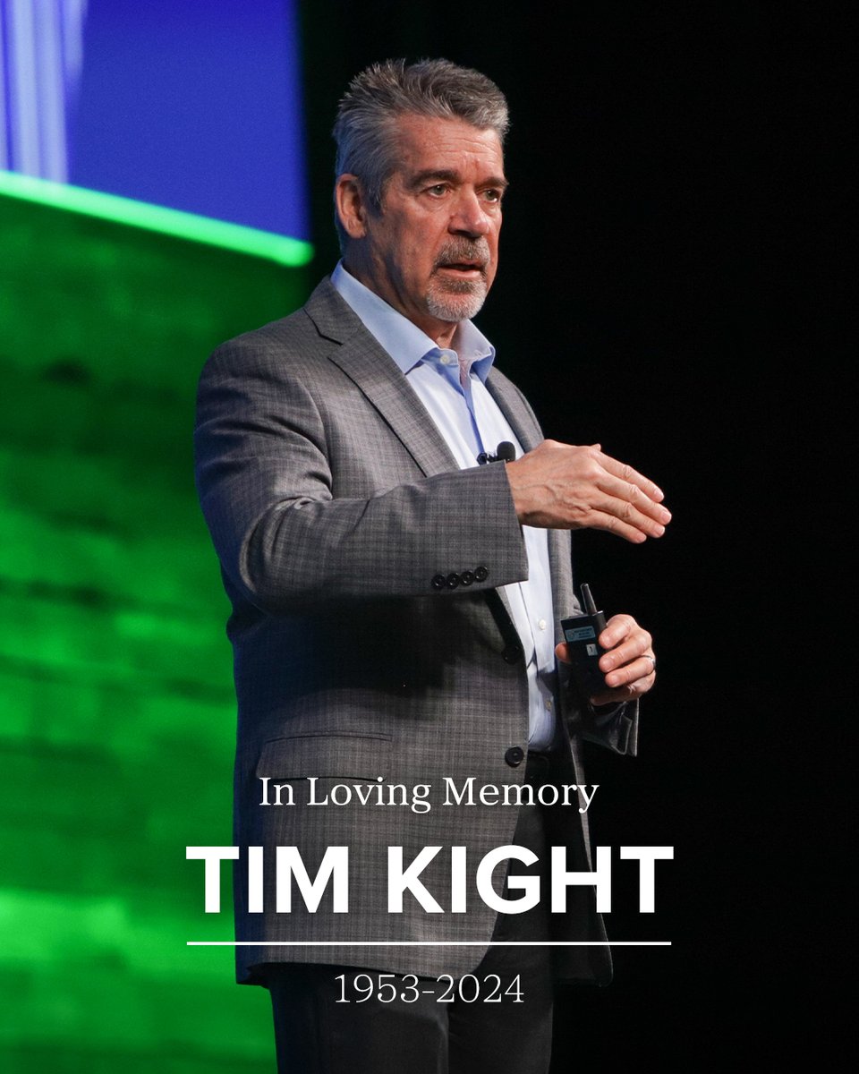 After a long battle with cancer, Tim Kight passed away last night in the peace of his home surrounded by family. 
—
He impacted countless lives in business, athletics, and education. He devoted his life to helping people lead with purpose and live with intention.