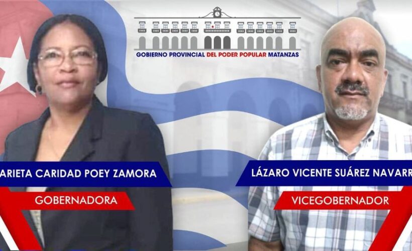 Validados ya por el Consejo Electoral Provincial: Marieta Caridad Poey Zamora electa Gobernadora de #Matanzas, y Lázaro Vicente Suárez Navarro como Vicegobernador. #PeriodicoGiron le informa.