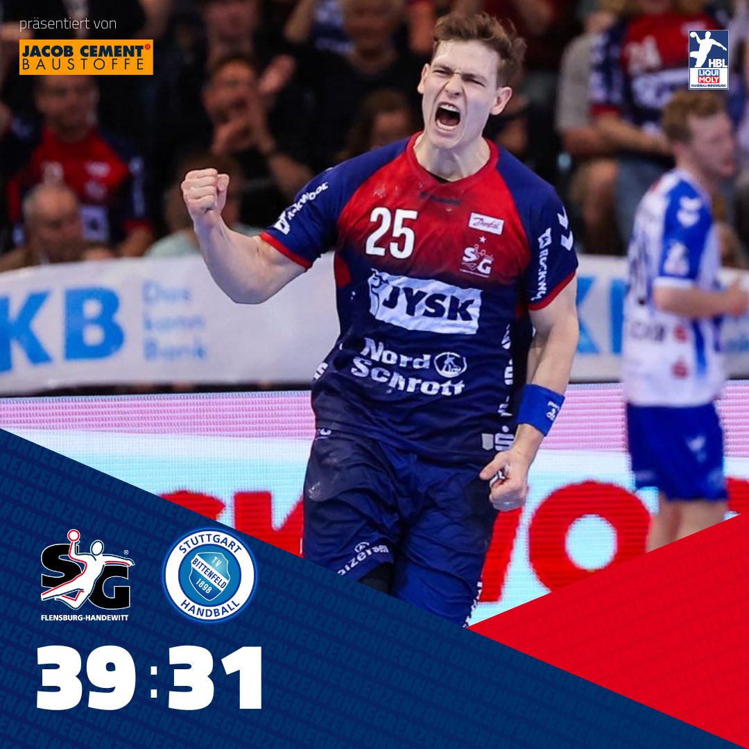 Jaaa! Wir gewinnen das Spiel gegen den TVB Stuttgart mit 39:31 💪🏻🔥 #sgpower💙❤️ #ohnegrenzen 📸 @nordlyset72