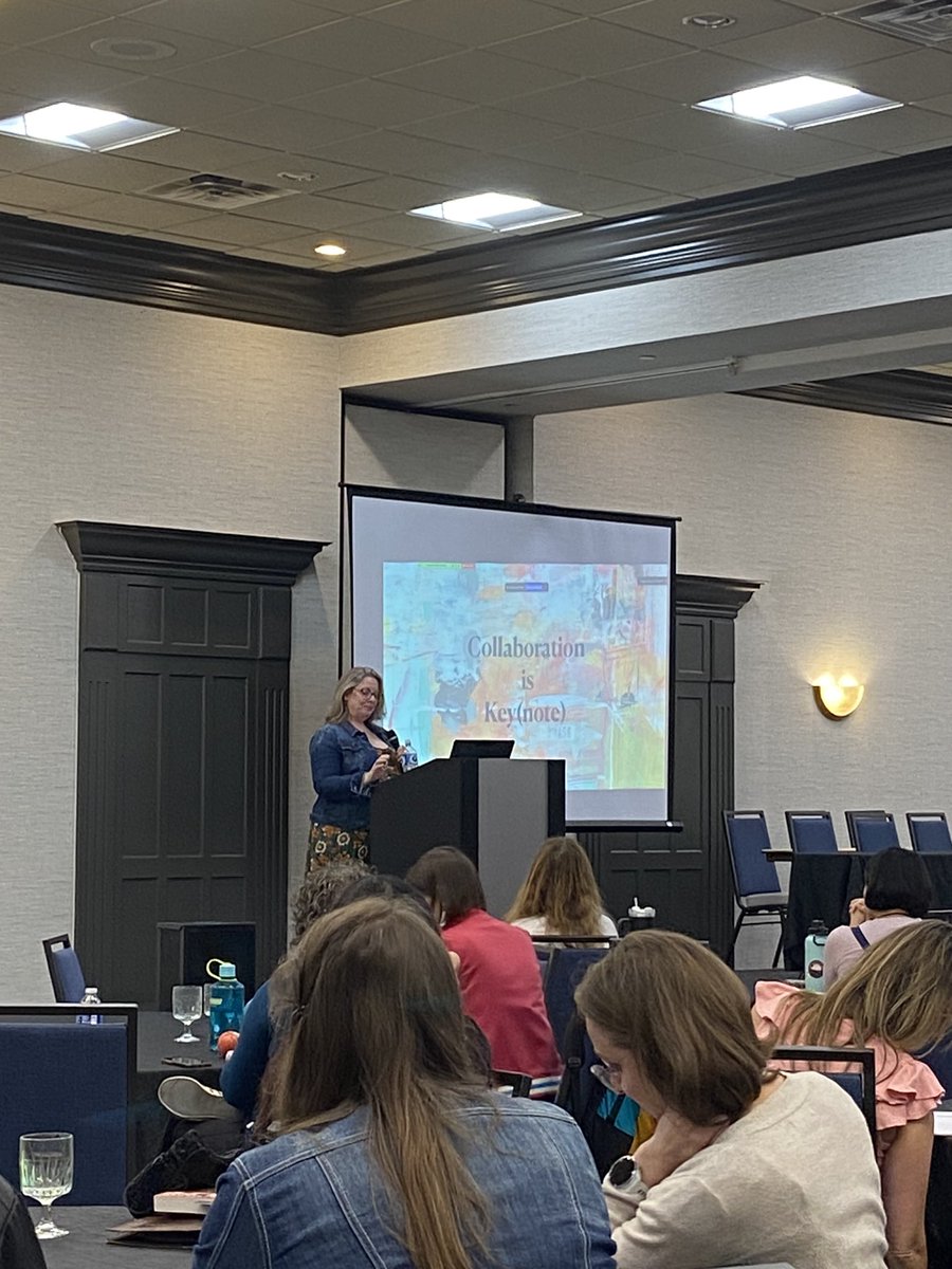 Now we’re hearing Collaboration is Key(note) from Molly Idle! She’s sharing how the collaborative process can influence and inspire creativity, and strengthen your work. #txscbwiconf