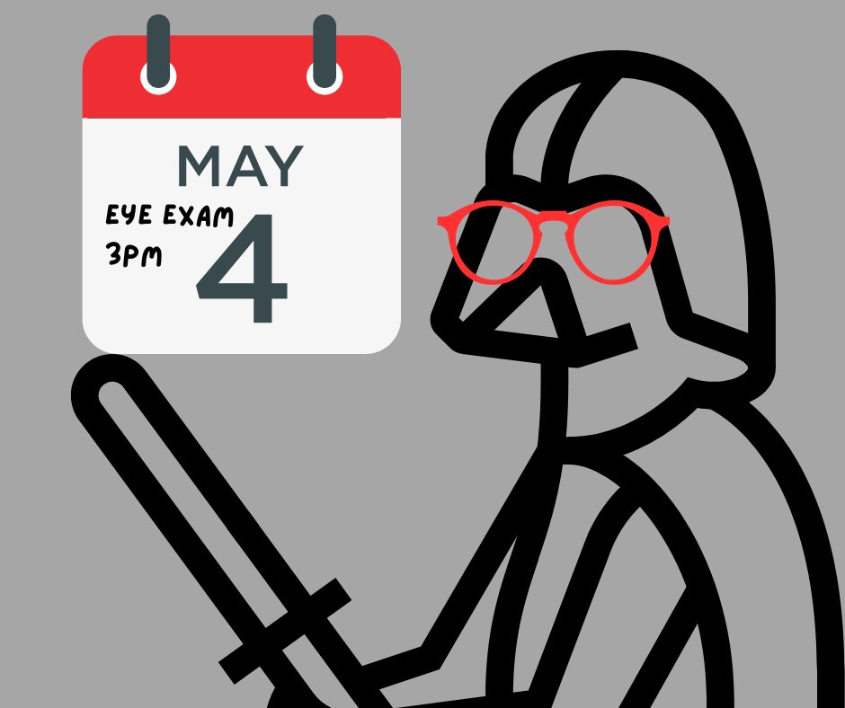 🌟✨ May the 4th Be with You! ✨🌟

On this galactic day, let's ensure your eyesight is as sharp as a lightsaber! 💫✨ Schedule your eye exam and let us help you see the stars in perfect clarity. 🪐👀

bit.ly/gsgscheduleonl…

#MayThe4thBeWithYou #eyeexam #schedulenow