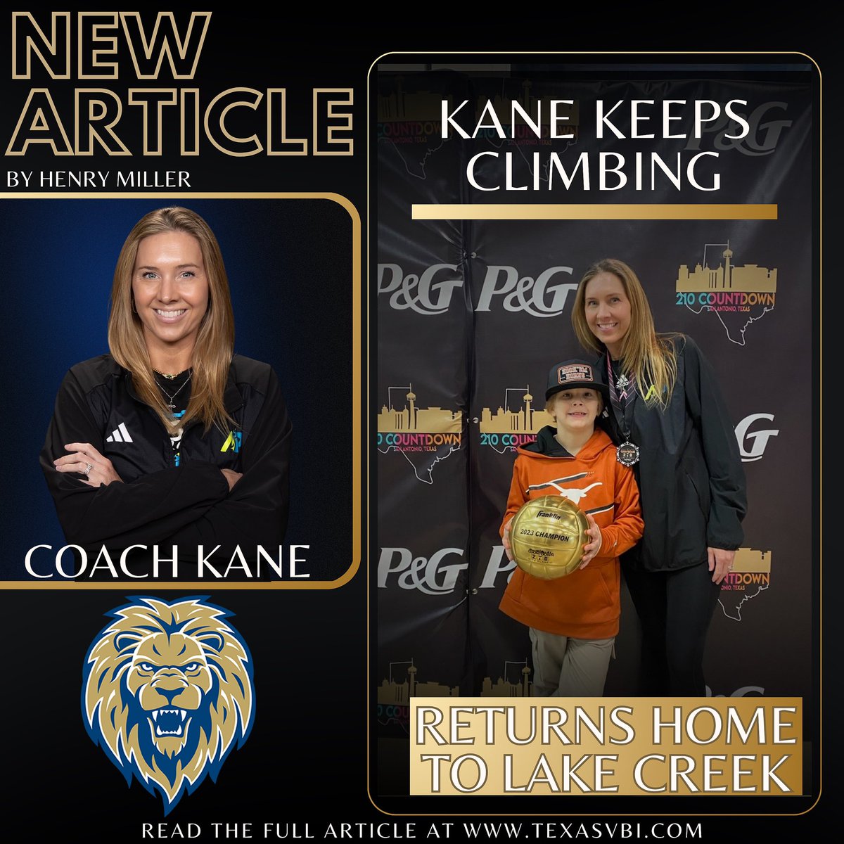 Another great article posted for TVI Subscribers! “Kane keeps climbing, returns home to Lake Creek”. By Henry Miller. Not a Member? (texasvbi.com membership). All “NEW members will come with a complementary ATHLETE FOUNDRY lifetime Membership!!!!