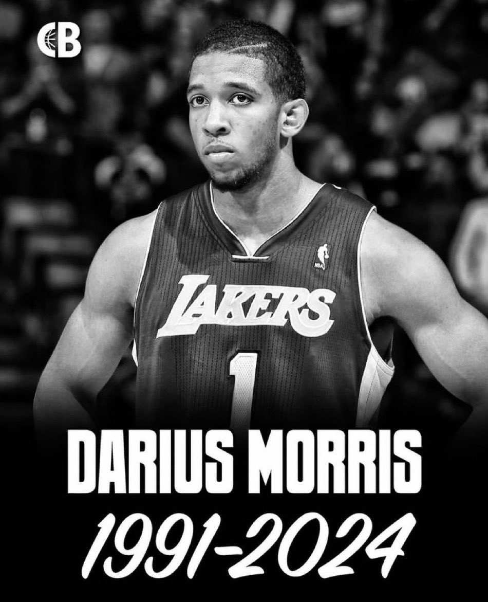 Former NBA player Darius Morris dies at the age of 33.